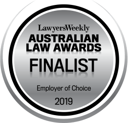 FINALIST - Employer of Choice - Lawyers Weekly Australian Law Awards 2019