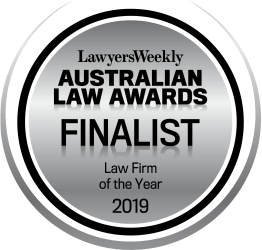 FINALIST - Law Firm of the Year - Lawyers Weekly Australian Law Awards 2019