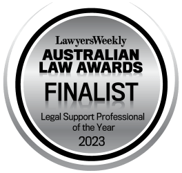 FINALIST - Legal Support Professional of the Year (Adrianna Williamson) - Lawyer's Weekly Australian Law Awards 2023