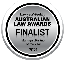 FINALIST - Managing Partner of the Year (Peta Gray) - Lawyers Weekly Australian Law Awards 2021