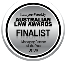 FINALIST - Managing Partner of the Year (Peta Gray) - Lawyer's Weekly Australian Law Awards 2023