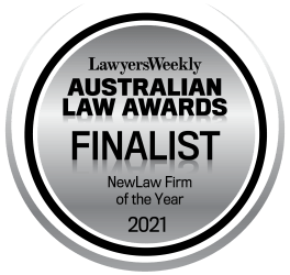 FINALIST - ‘NewLaw’ Firm of the Year - Lawyers Weekly Australian Law Awards 2021