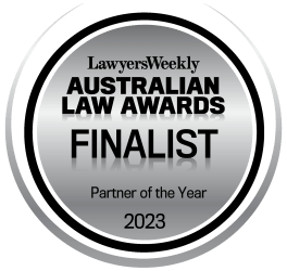 FINALIST - Partner of the Year (Peta Gray) - Lawyer's Weekly Australian Law Awards 2023