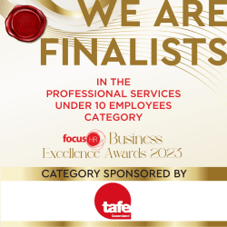 FINALIST - Professional Services (10 or Less) - Toowoomba Chamber of Commerce Business Excellence Awards 2023